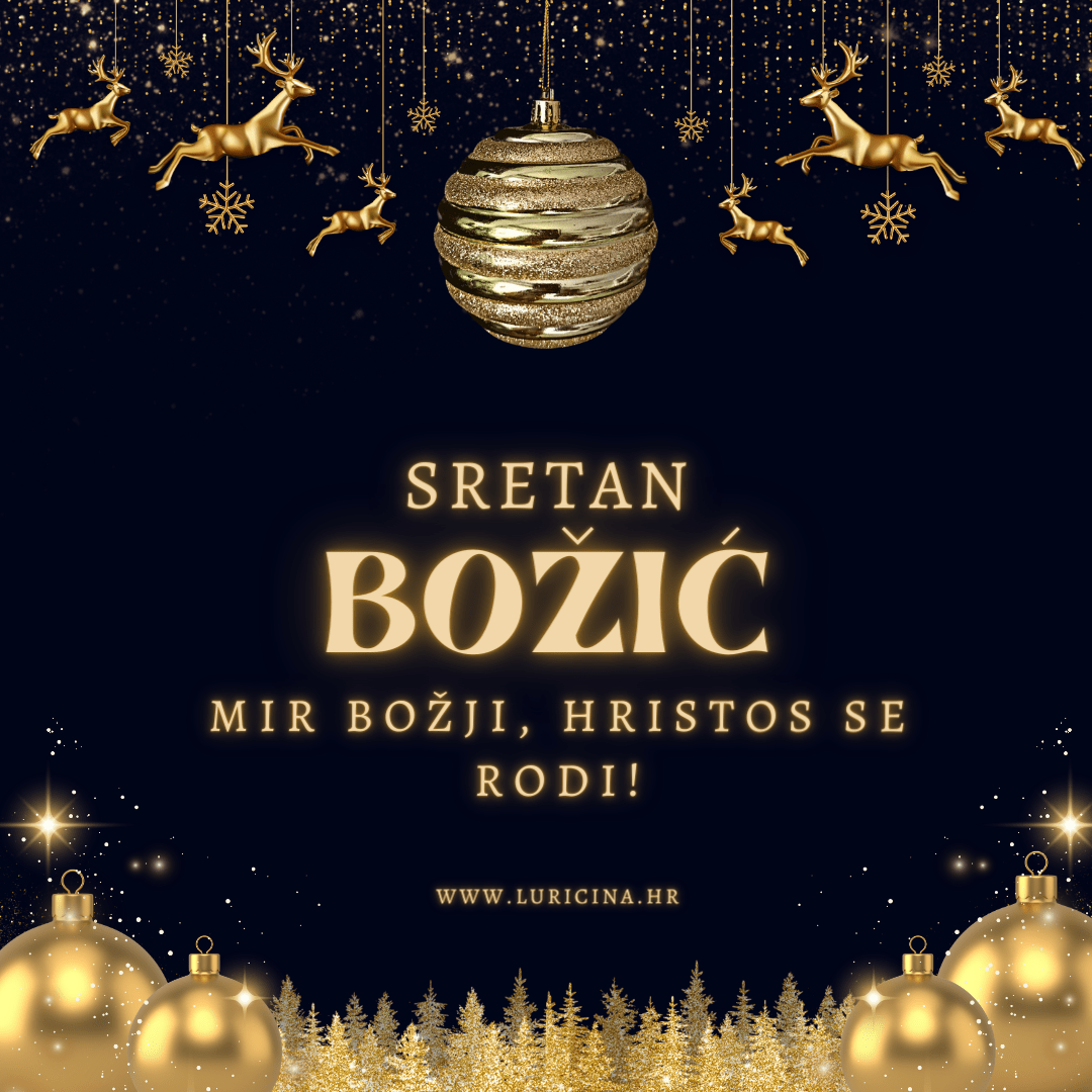 sretan božić na slici se nalazi čestitka pravoslavnim vjernicima.
